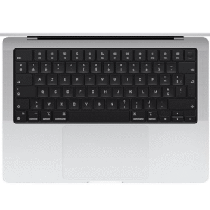 Apple MacBook Pro Ordinateur Portable avec Puce M4, CPU et GPU 10 cœurs : Conçu pour Apple Intelligence, écran Liquid Retina XDR 14,2″, 16Go de mémoire unifiée, 512 Go de Stockage SSD; Argent