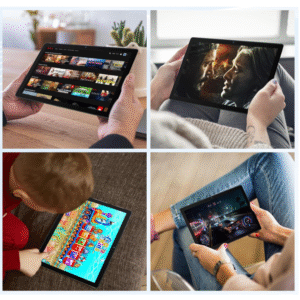 10 Pouces Tablette Android 13 Tablettes 6 Go RAM + 64 Go ROM Quad-Core 5000 mAh 1280 x 800 Écran Tactile HD 5MP + 8MP Caméra HD Bluetooth 5.2 Tablette PC (Argent)