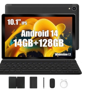 Android 15 tablettes 10 pouces Tablet PC, 24 (4 + 20) GB RAM + 128 Go ROM (1 To TF), Octa Core 2.0 GHz / 1280 * 800 HD IPS / WiFi 6 / Bluetooth 5.3 / 5000mAH / 5MP + 8MP / OTG / Type C Caquage de casque
