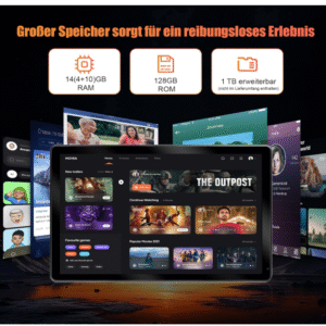 Android 15 tablettes 10 pouces Tablet PC, 24 (4 + 20) GB RAM + 128 Go ROM (1 To TF), Octa Core 2.0 GHz / 1280 * 800 HD IPS / WiFi 6 / Bluetooth 5.3 / 5000mAH / 5MP + 8MP / OTG / Type C Caquage de casque