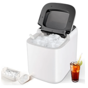 Machine à Glaçons de Comptoir RELAX4LIFE - 15KG/24H - Auto-Nettoyage - Réservoir d'Eau 2L - 2 Tailles de Glaçons