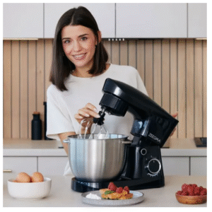 Robot pâtissier - ZEEGMA - Planeet Easy - 5,2 L - 1500W - 10 Vitesses - Noir