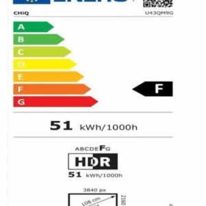 Téléviseur QLED - CHiQ - U43QM9G - 43 Pouces - 4K UHD - HDR10 - 120Hz
