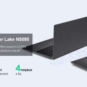PC portable - 16.1"FHD+ - 24 Go de RAM 512 Go SSD Intel Celeron N5095(2,0 GHz) - Windows 11 PRO - Rotation 170°- Ordinateur